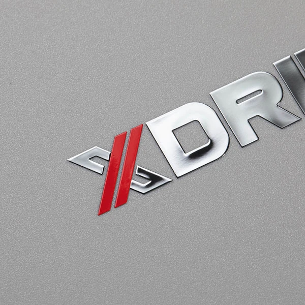 Autocollant de logo d'étiquette en métal