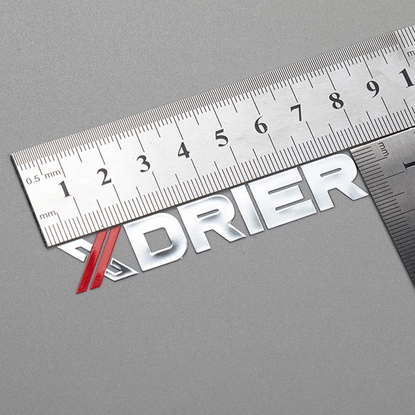 Autocollant de logo d'étiquette en métal