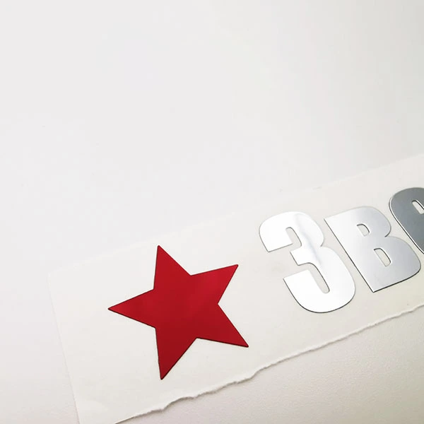 Autocollants de décalcomanie métallique nickel