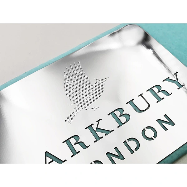 Logo électroforme de coupe de matrice