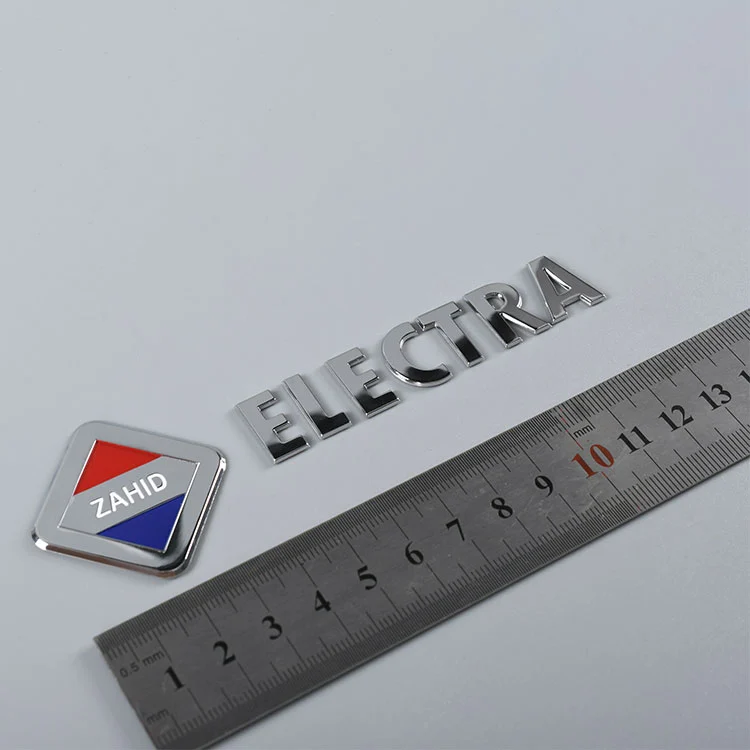 Autocollant de plaque en métal 3D