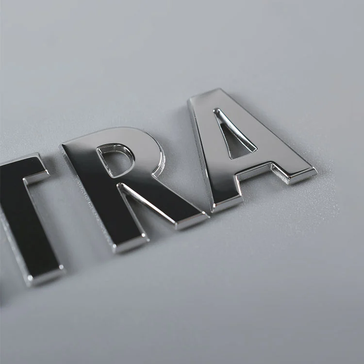 Autocollant de plaque en métal 3D