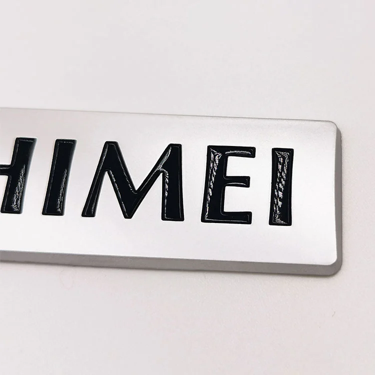 Logo en relief en plastique en plastique ABS