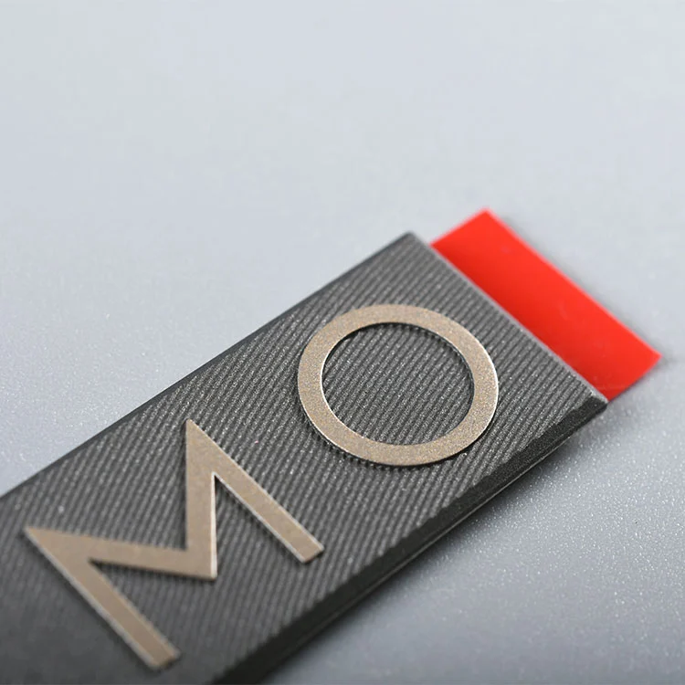 Étiquette de logo d'autocollant en nickel en nickel en nickel