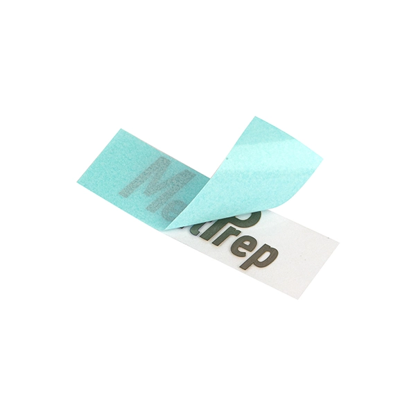 Étiquette autocollante en métal nickel