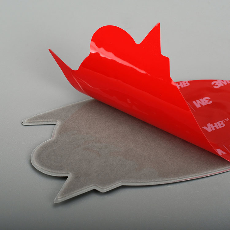 Autocollant en aluminium argenté imprimé