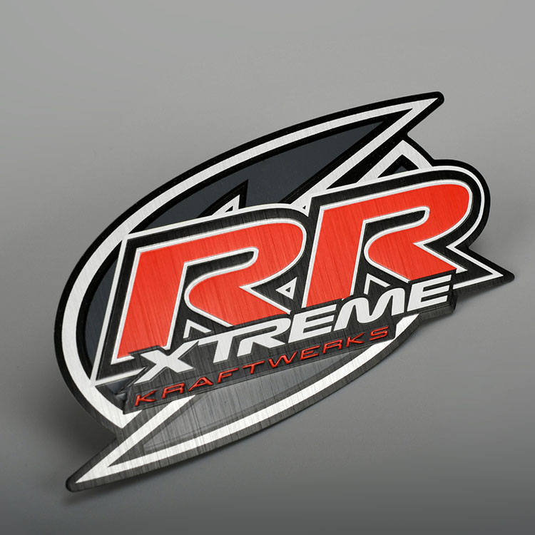 Autocollant en aluminium argenté imprimé