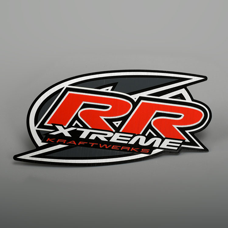 Autocollant en aluminium argenté imprimé