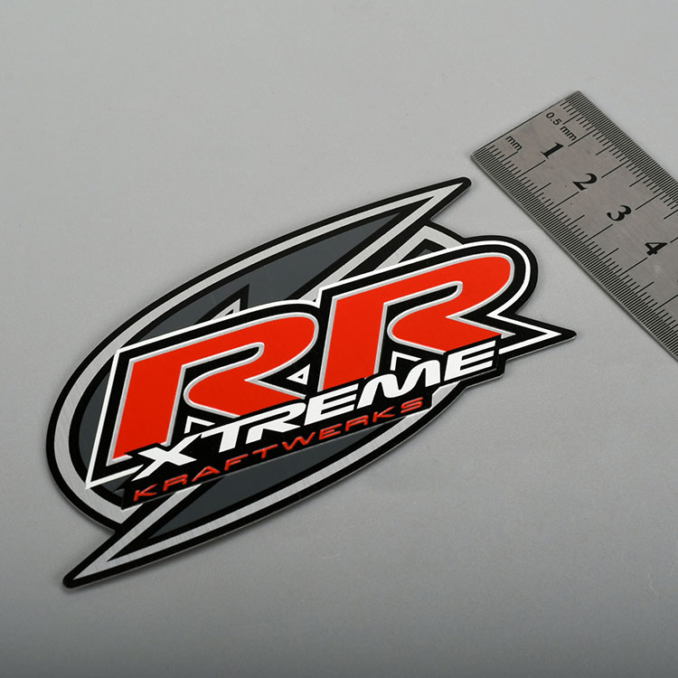 Autocollant en aluminium argenté imprimé