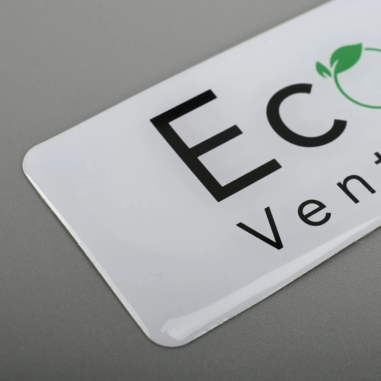 Autocollant époxy en résine de logo 3D