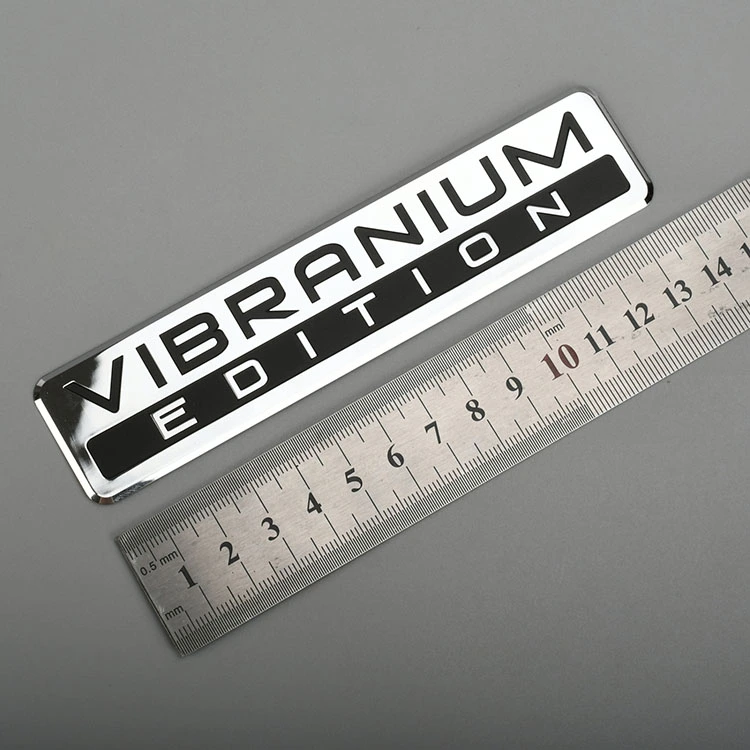 Étiquette en métal électroforme autocollant de logo nickel