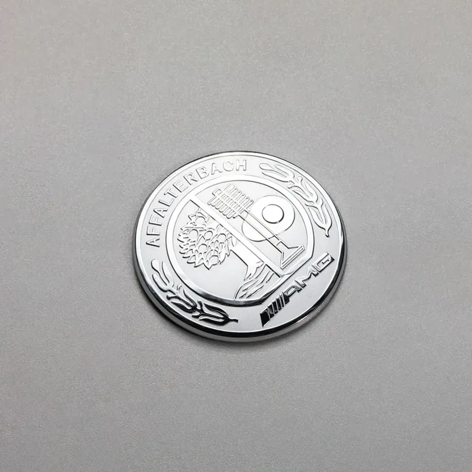 Étiquette en nickel 3D