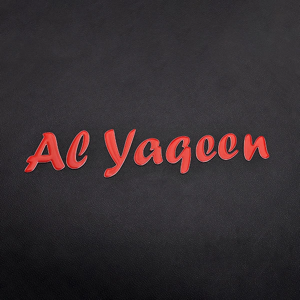 Autocollant doux lettres 3D