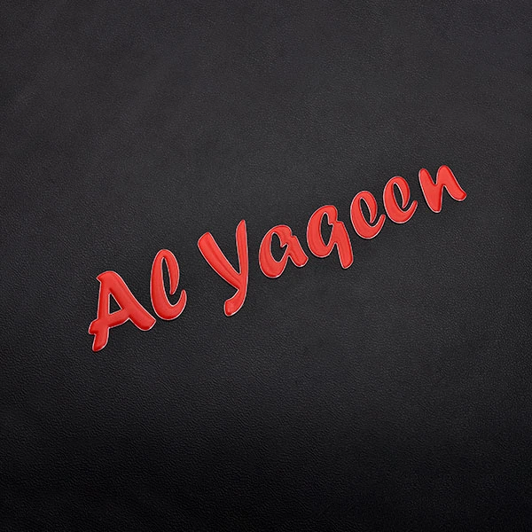 Autocollant doux lettres 3D