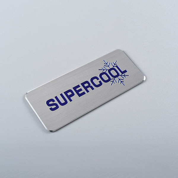 Plaque signalétique en aluminium anodisé