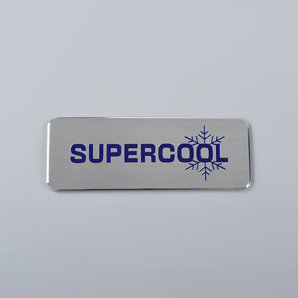 Plaque signalétique en aluminium anodisé