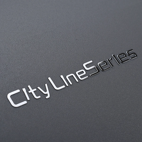 Autocollant en métal avec logo de marque 3D