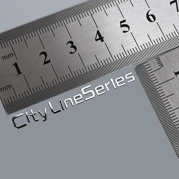 Autocollant en métal avec logo de marque 3D