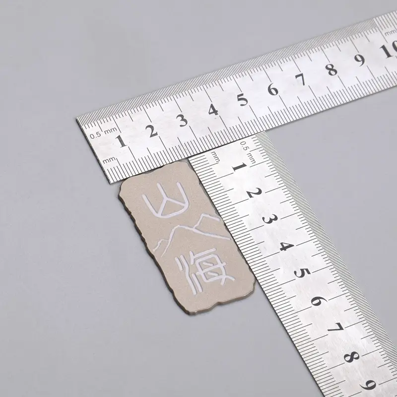 Étiquette métallique en nickel brossé par électroformage 3D