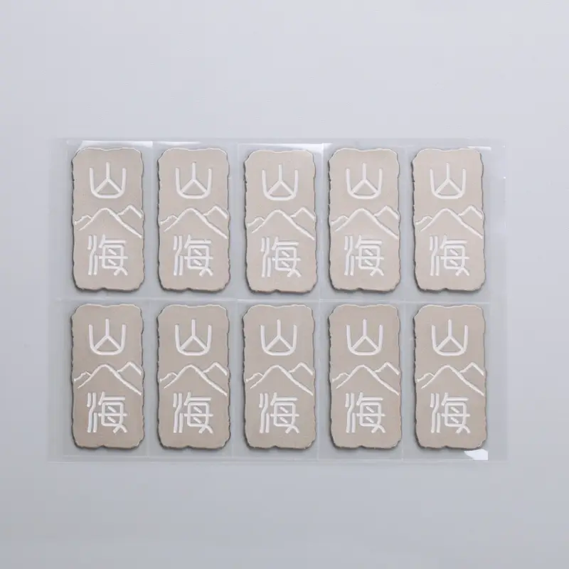 Étiquette métallique en nickel brossé par électroformage 3D