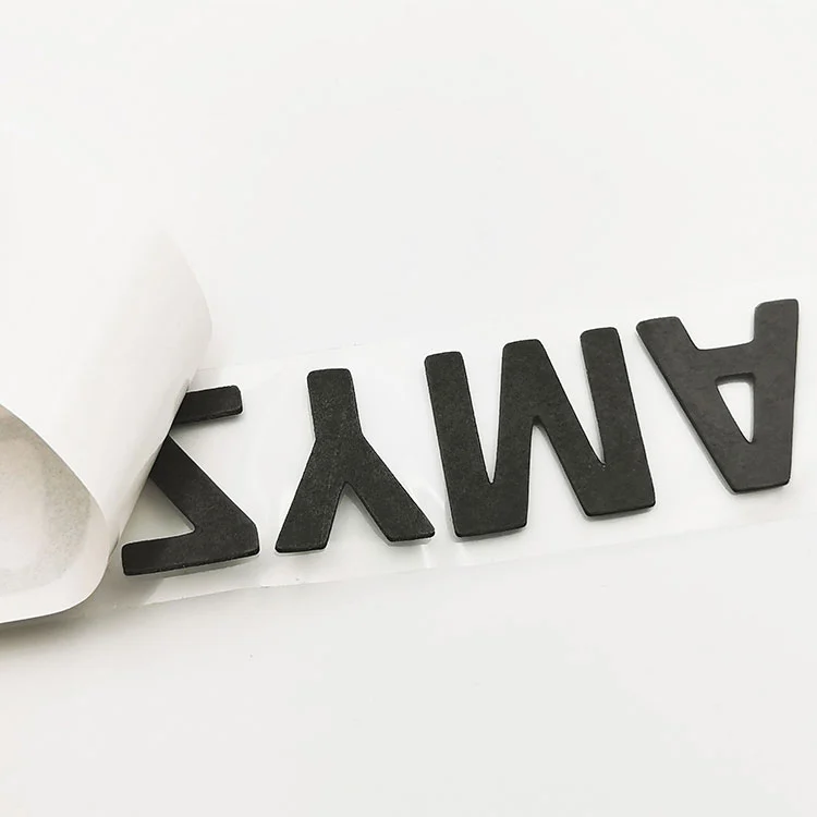 Autocollant d'étiquette Soft 3D Silver Silver