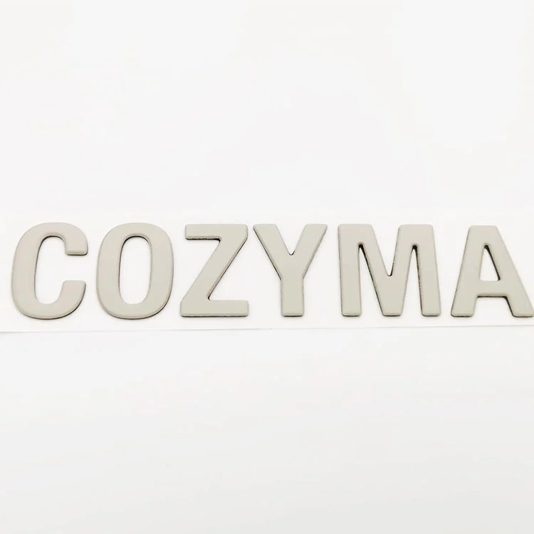 Autocollant d'étiquette Soft 3D Silver Silver