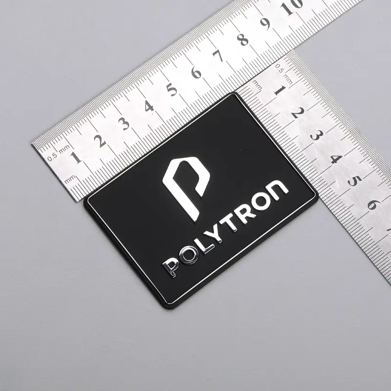 Étiquette de logo électroforme 3D