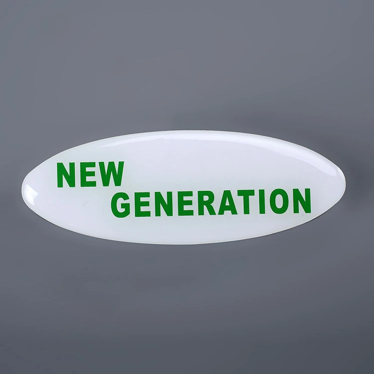 Autocollant époxy en résine transparent 3D