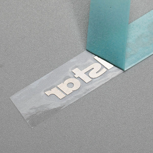 Étiquettes métalliques de transfert de logo 3D