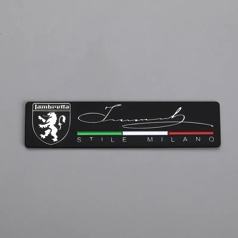 Autocollant en métal OEM, emblème chromé, logo, étiquette, signe