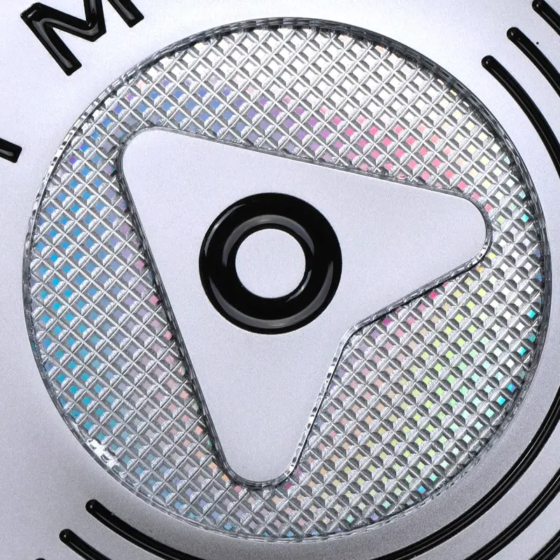 Autocollant 3D en métal nickelé