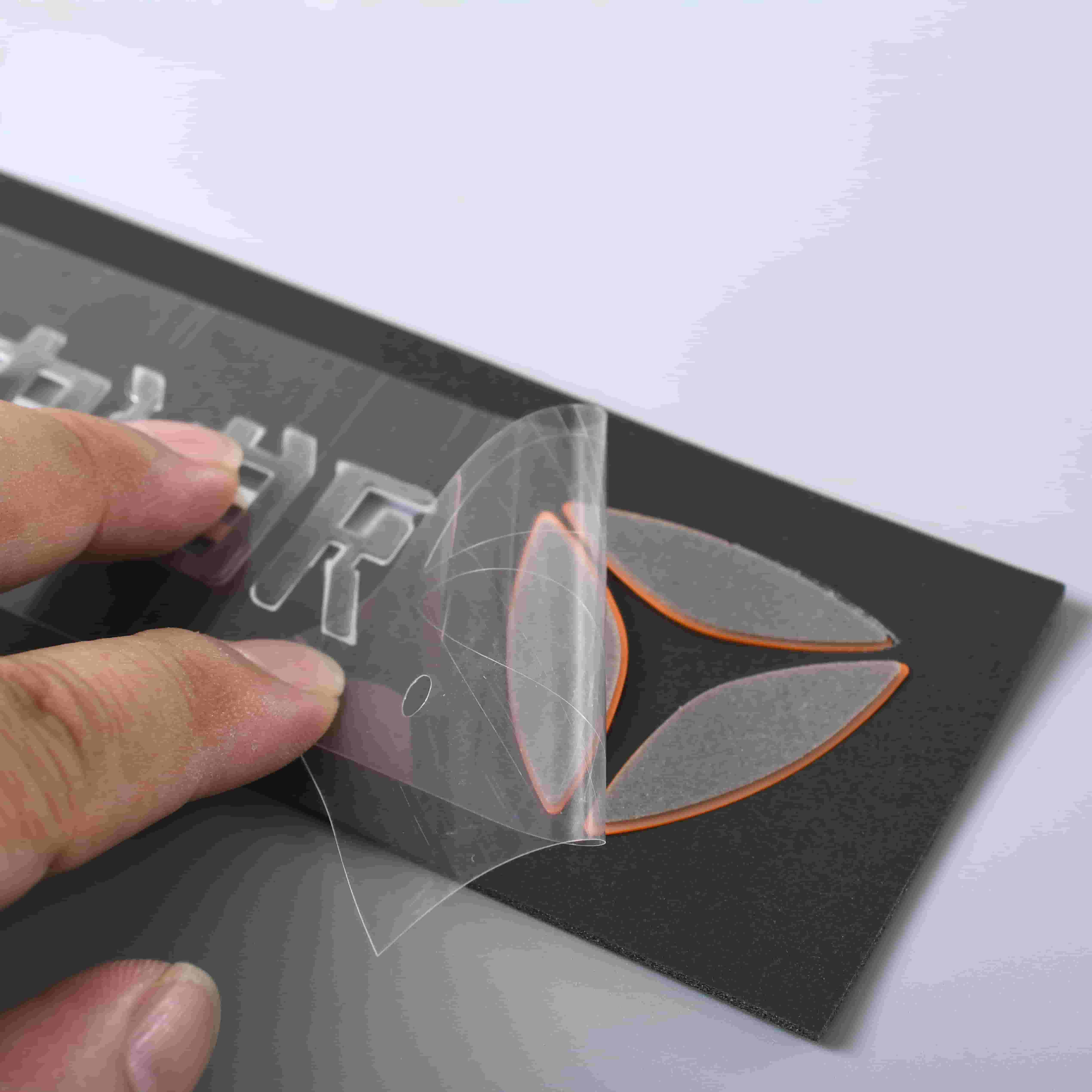 Autocollant d'étiquette de moto 3D, Badge en plastique chromé avec Logo ABS