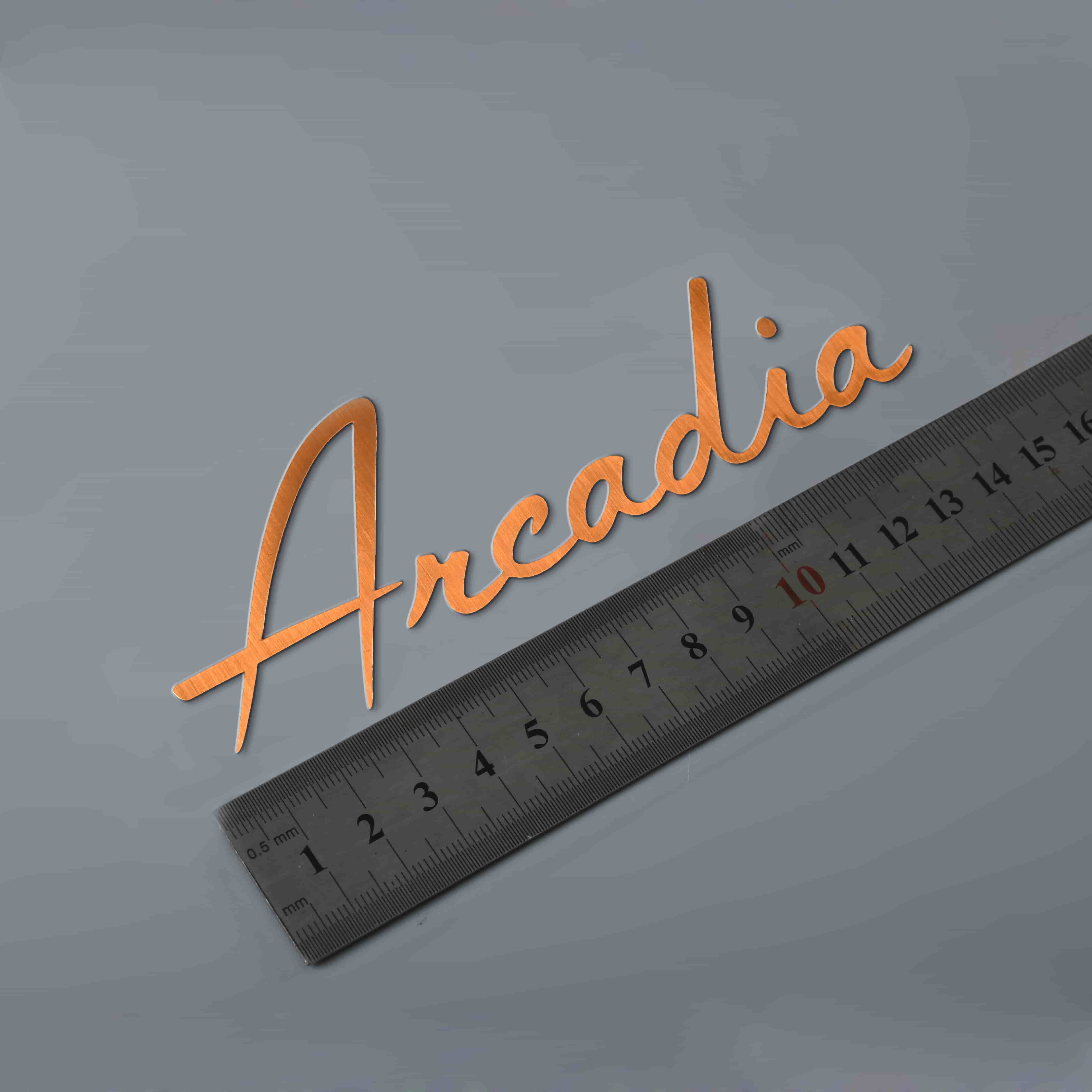 Logo d'électroformage d'autocollant en nickel gaufré