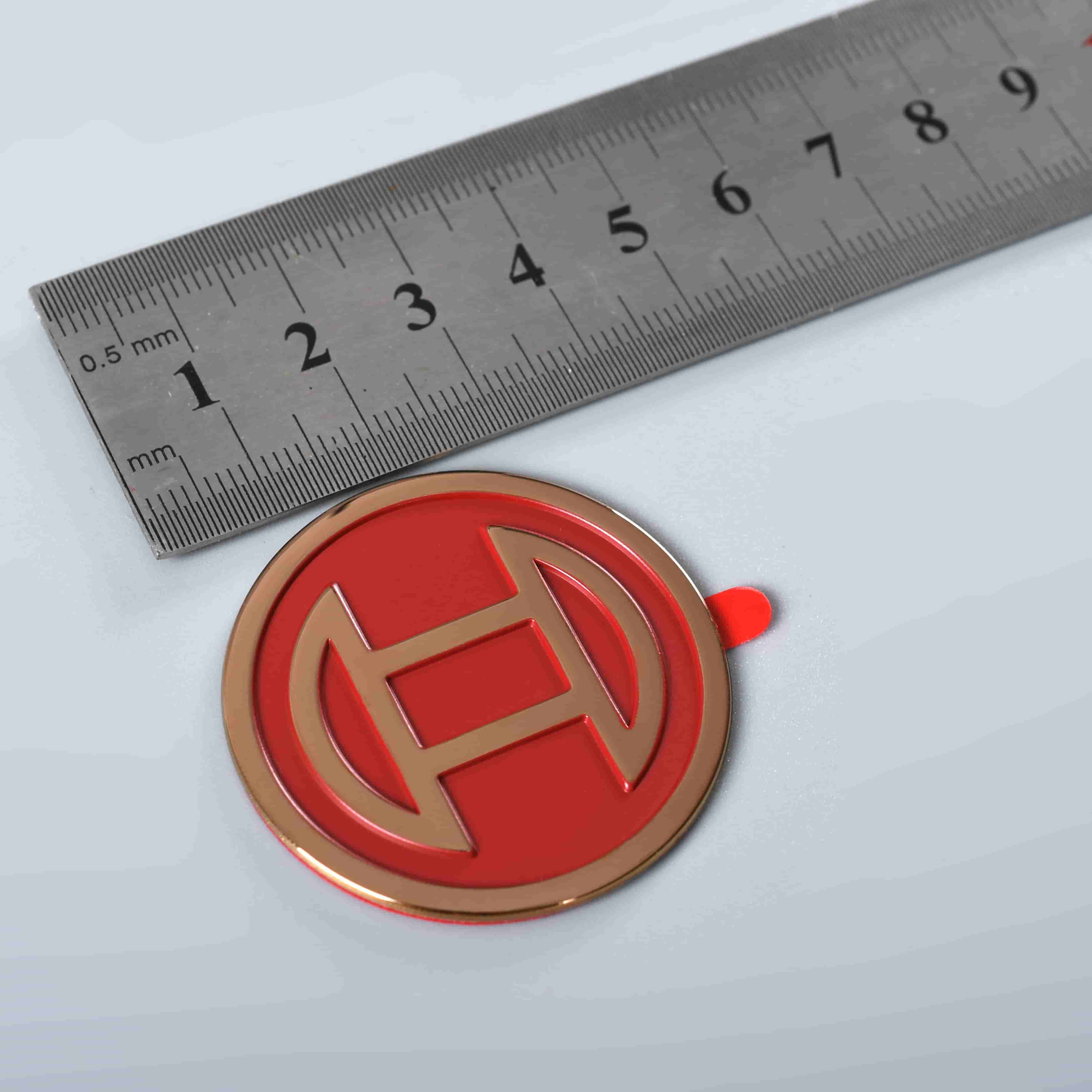 Autocollants d'étiquettes d'électroformage métallique