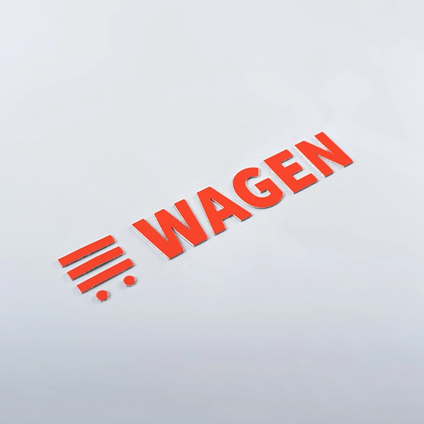 Autocollant en métal électroformé