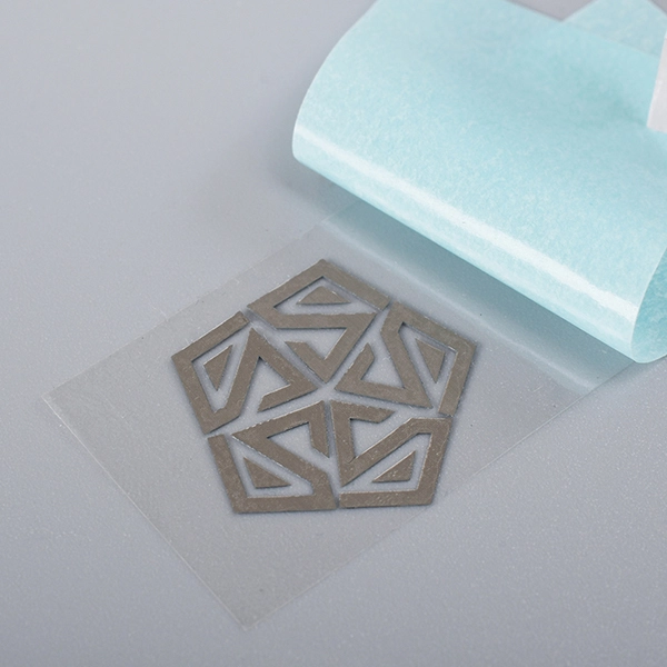 Étiquette adhésive en nickel électrolytique