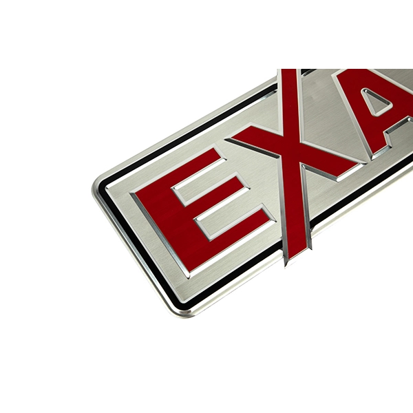 Plaques signalétiques gravées en aluminium