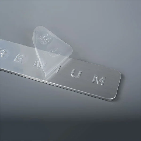 Étiquette en aluminium imprimée par la marque