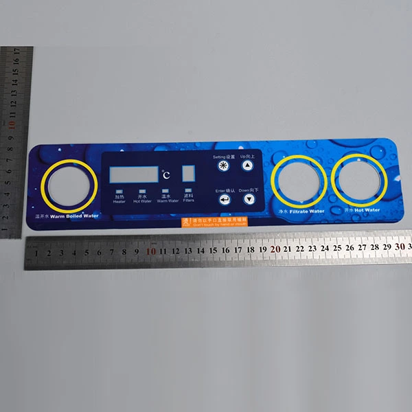 Panneau de membrane tactile imperméable