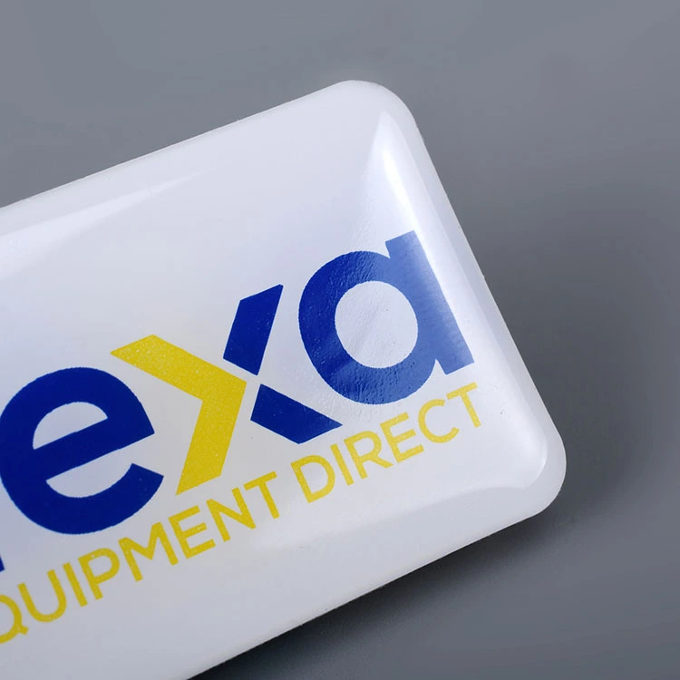 Sticker en résine époxy de marque de conception