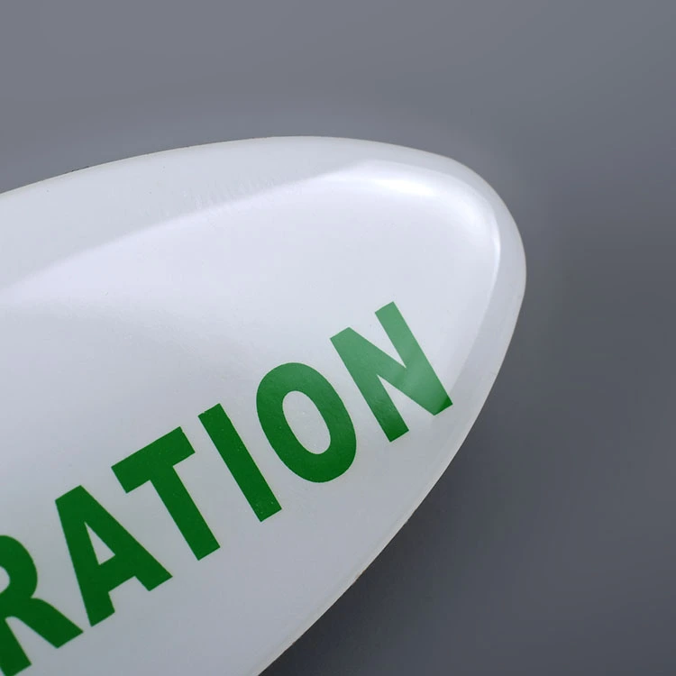 Autocollant époxy en résine transparent 3D