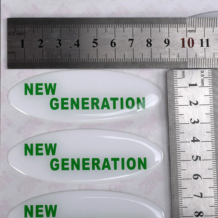 Autocollant époxy en résine transparent 3D