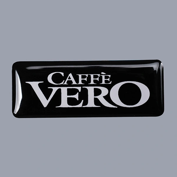 Autocollant en résine époxy de marque