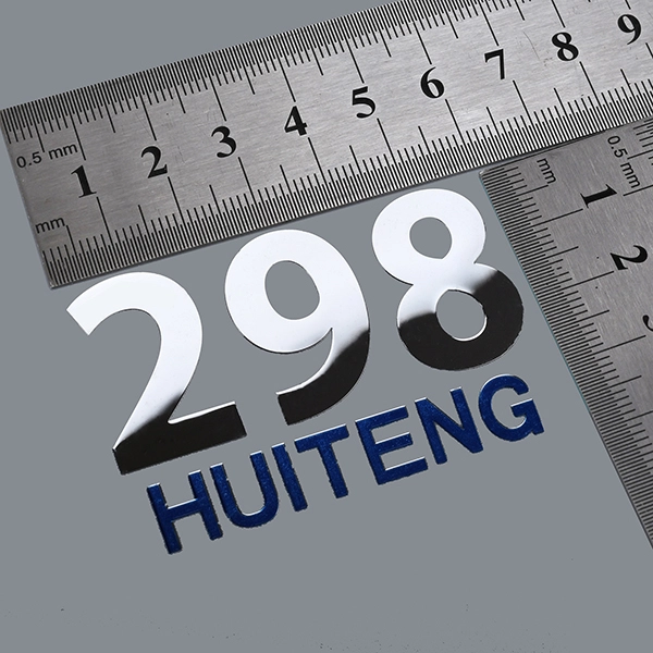 Étiquette logo en métal