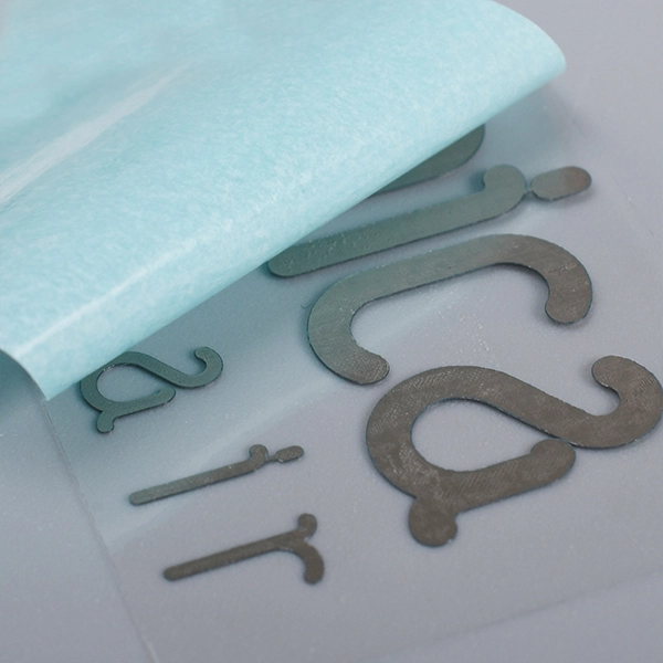 Autocollant de logo en nickel pour machine