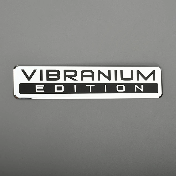 Étiquette en métal électroforme autocollant de logo nickel