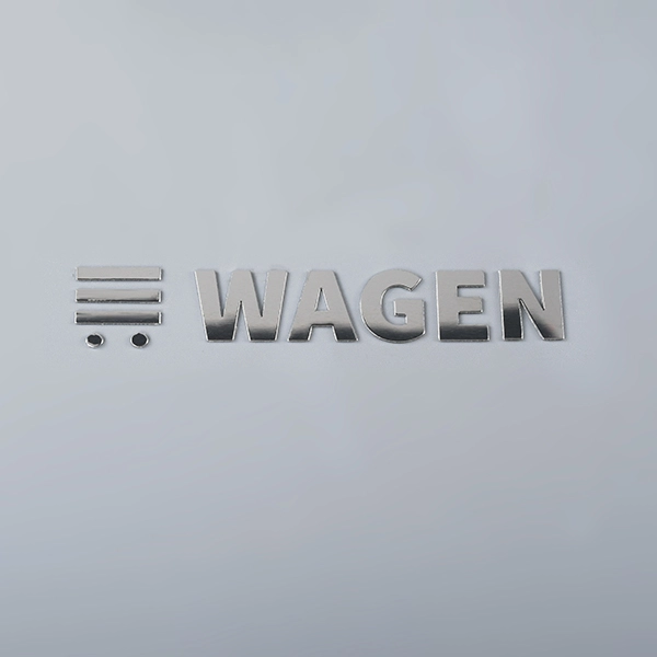 Autocollant en métal électroformé