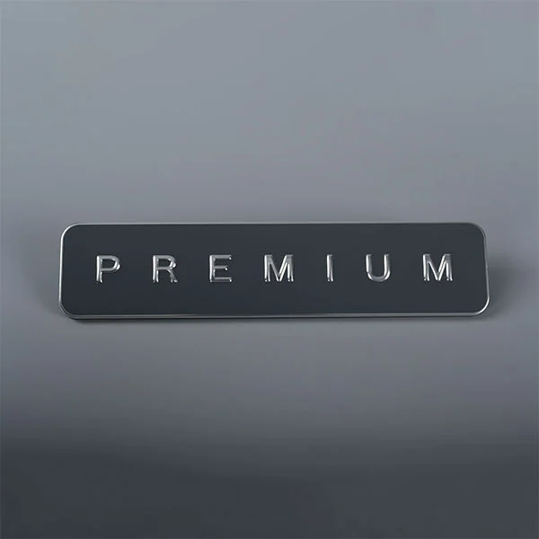 Étiquette de nom de plaque signalétique gravée