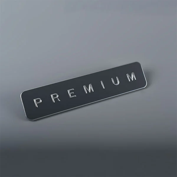 Étiquette de nom de plaque signalétique gravée