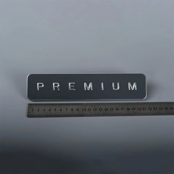 Étiquette de nom de plaque signalétique gravée